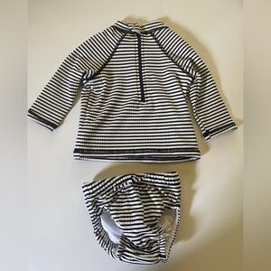 Baby girls size  0-3  months tankini Rashguard swimsuit set NEW with tags